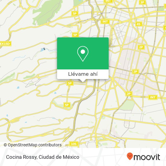 Mapa de Cocina Rossy, Calle General Anaya Fracc Merced Gómez 01600 Álvaro Obregón, Distrito Federal