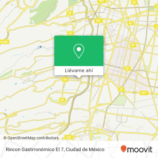 Mapa de Rincon Gastrronómico El 7, Avenida Centenario 88 Fracc Merced Gómez 01600 Álvaro Obregón, Ciudad de México