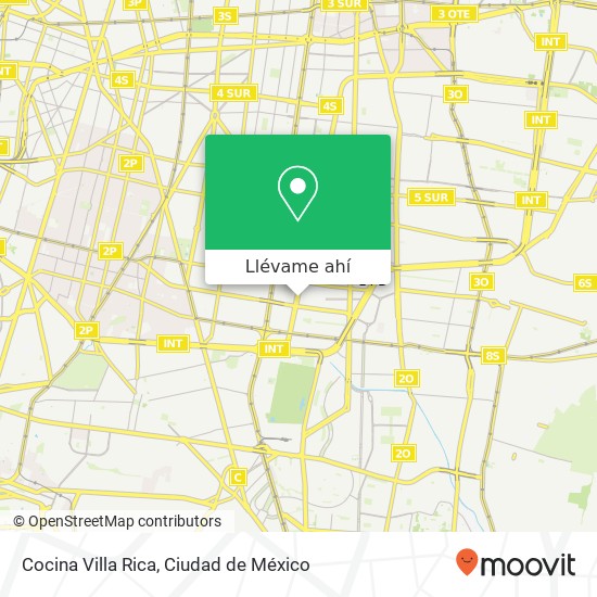 Mapa de Cocina Villa Rica, Avenida Presidente Plutarco Elías Calles Banjidal 09450 Iztapalapa, Distrito Federal