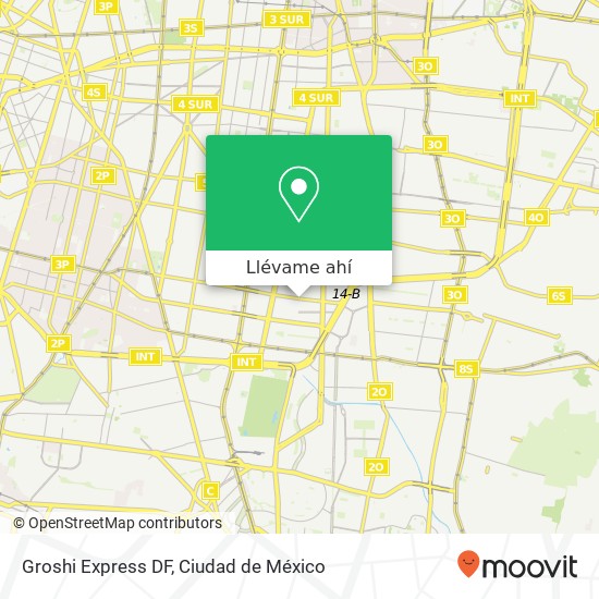 Mapa de Groshi Express DF, Municipio Libre Banjidal 09450 Iztapalapa, Ciudad de México