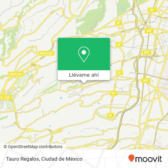 Mapa de Tauro Regalos, Avenida Miguel Hidalgo Olivar del Conde 3ra Secc 01408 Álvaro Obregón, Distrito Federal