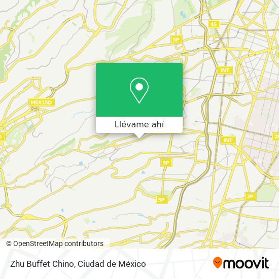 Mapa de Zhu Buffet Chino
