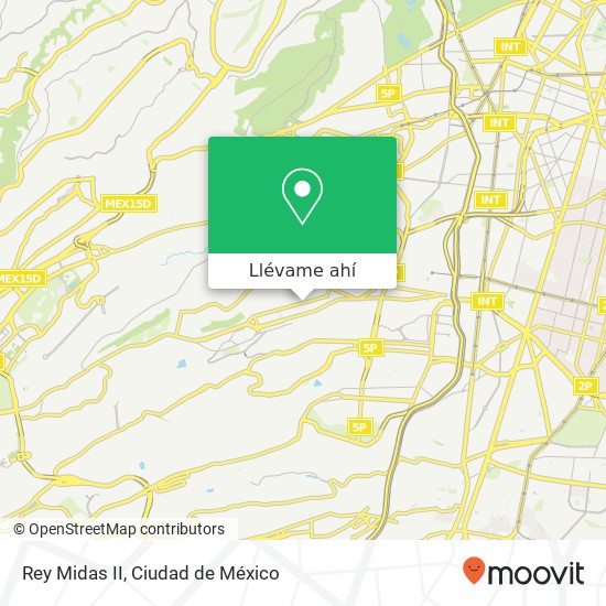 Mapa de Rey Midas II, Avenida Miguel Hidalgo Olivar del Conde 2da Secc 01408 Álvaro Obregón, Distrito Federal