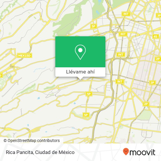 Mapa de Rica Pancita, Calle 14 Olivar del Conde 1ra Secc 01400 Álvaro Obregón, Ciudad de México