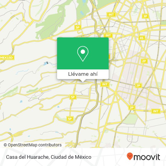 Mapa de Casa del Huarache, Rosa Blanca Molino de Rosas 01470 Álvaro Obregón, Distrito Federal