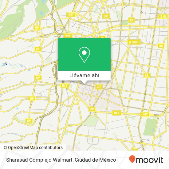 Mapa de Sharasad Complejo Walmart, Eje 7 Sur del Valle Sur 03104 Benito Juárez, Ciudad de México