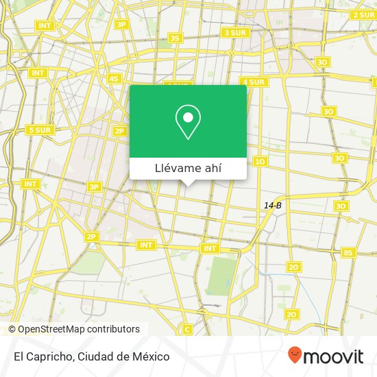 Mapa de El Capricho, Calle Filipinas Portales Norte 03303 Benito Juárez, Distrito Federal
