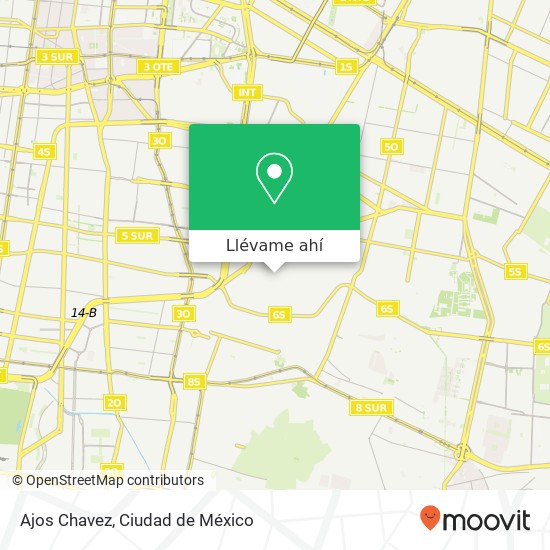 Mapa de Ajos Chavez, Andén J K Central de Abastos 09040 Iztapalapa, Ciudad de México