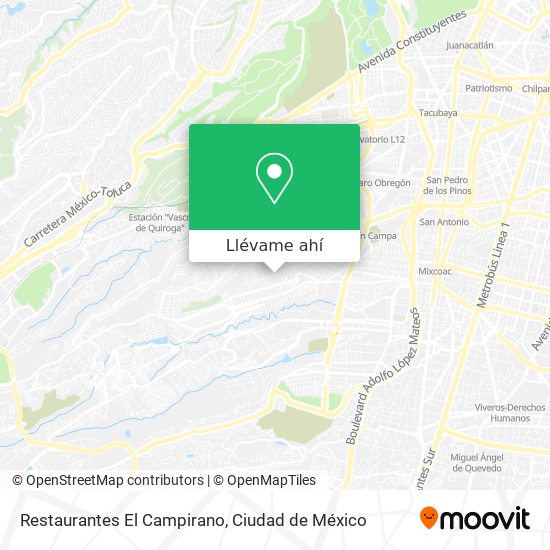 Mapa de Restaurantes El Campirano