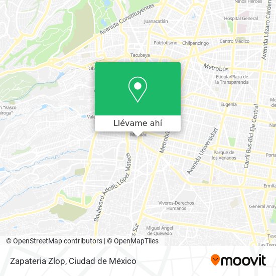 Mapa de Zapateria Zlop