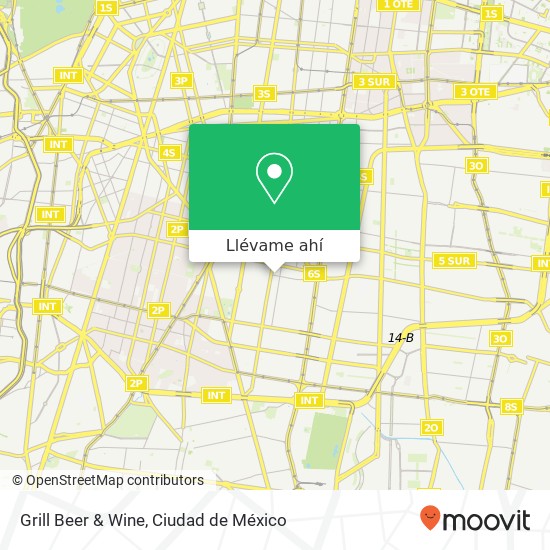 Mapa de Grill Beer & Wine, Avenida Luis Spota Independencia 03630 Benito Juárez, Distrito Federal