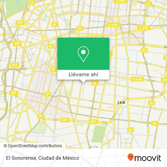 Mapa de El Sonorense, Avenida Luis Spota 165 Independencia 03630 Benito Juárez, Ciudad de México