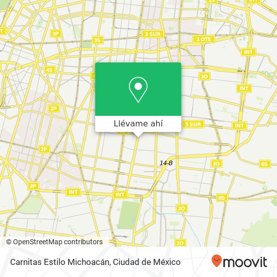 Mapa de Carnitas Estilo Michoacán, Avenida Presidente Plutarco Elías Calles Zacahuitzco 09440 Iztapalapa, Ciudad de México