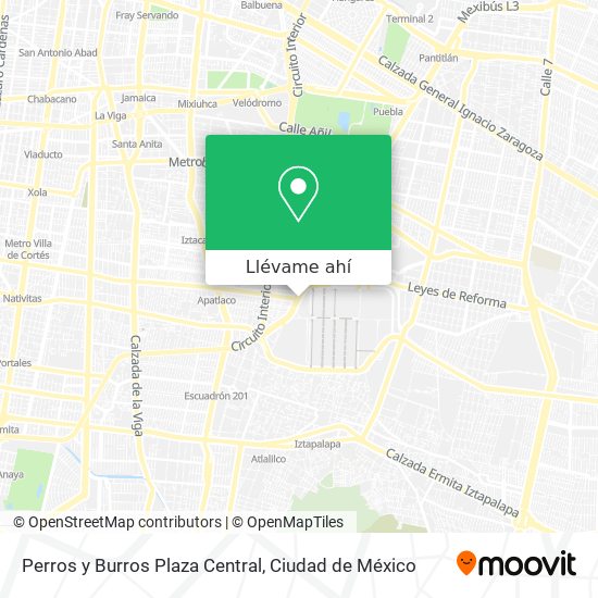 Mapa de Perros y Burros Plaza Central