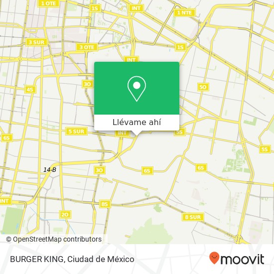 Mapa de BURGER KING, Avenida Río Churubusco Central de Abastos 09040 Iztapalapa, Distrito Federal