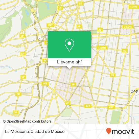 Mapa de La Mexicana, Adolfo Prieto 1257 del Valle Centro 03100 Benito Juárez, Ciudad de México