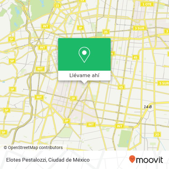 Mapa de Elotes Pestalozzi, José Enrique Pestalozzi del Valle Centro 03100 Benito Juárez, Ciudad de México