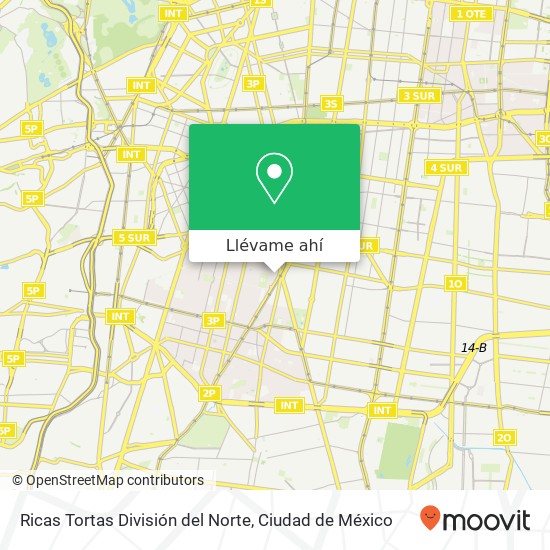 Mapa de Ricas Tortas División del Norte, Pitágoras del Valle Centro 03100 Benito Juárez, Ciudad de México