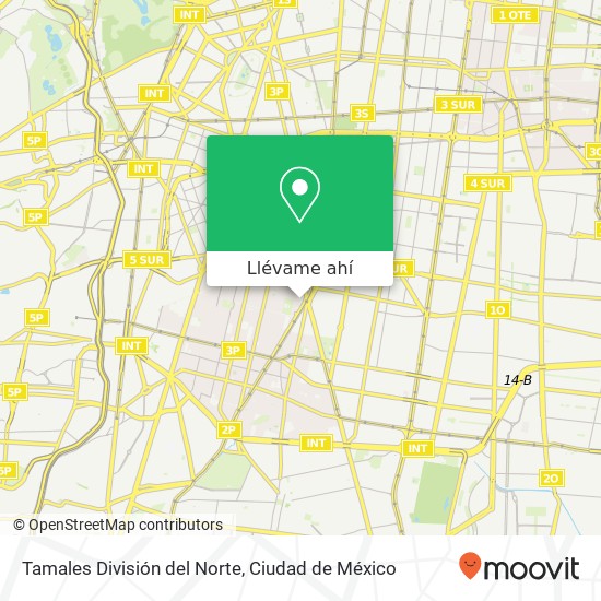 Mapa de Tamales División del Norte, Pitágoras del Valle Centro 03100 Benito Juárez, Ciudad de México