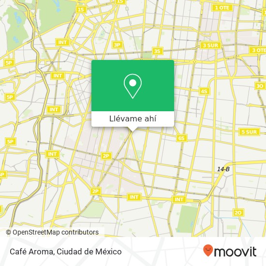 Mapa de Café Aroma, Matías Romero 1354 Vertiz Narvarte 03600 Benito Juárez, Ciudad de México