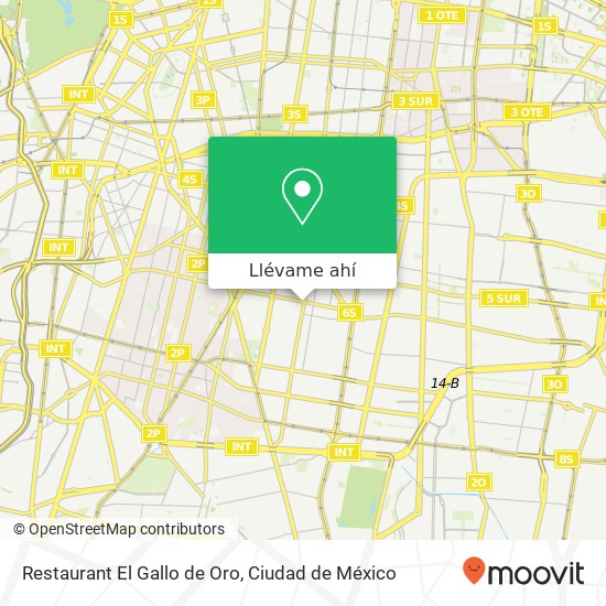 Mapa de Restaurant El Gallo de Oro, Eje Central Independencia 03630 Benito Juárez, Ciudad de México