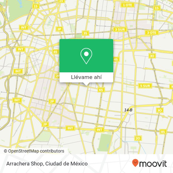 Mapa de Arrachera Shop, Eje 6 Sur Independencia 03630 Benito Juárez, Distrito Federal