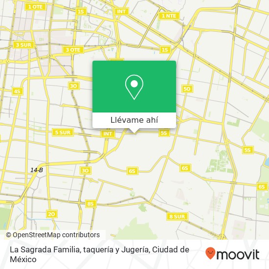 Mapa de La Sagrada Familia, taquería y Jugería, Central de Abastos 09040 Iztapalapa, Ciudad de México