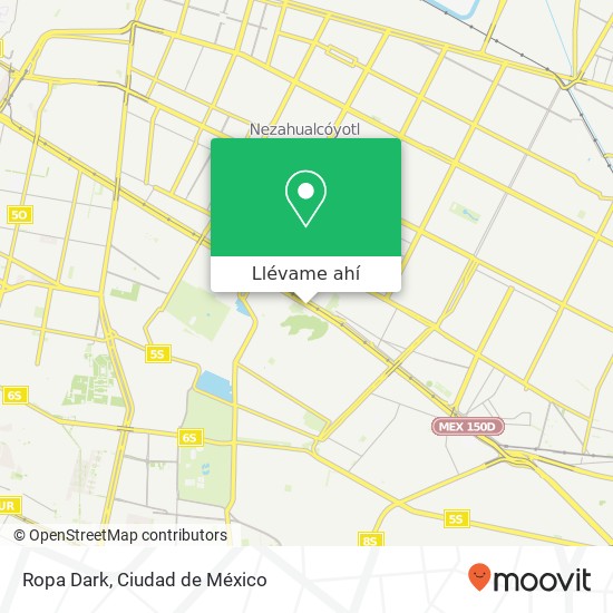 Mapa de Ropa Dark, Calzada Ignacio Zaragoza Pueblo San Lorenzo Xicoténcatl 09130 Iztapalapa, Ciudad de México