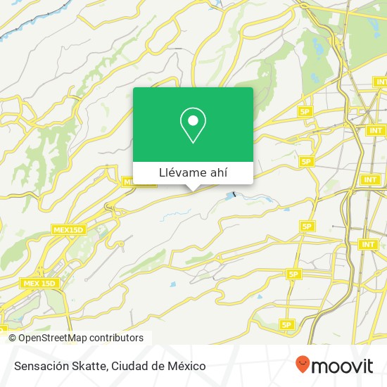 Mapa de Sensación Skatte, Avenida Vasco de Quiroga Ampl La Mexicana 01260 Álvaro Obregón, Distrito Federal