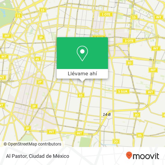 Mapa de Al Pastor, Romero Américas Unidas 03610 Benito Juárez, Distrito Federal