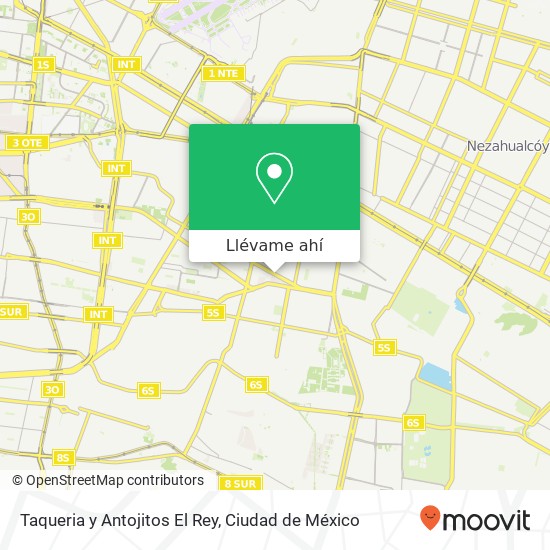 Mapa de Taqueria y Antojitos El Rey, Ferrocarril Río Frío Unidad Hab Infonavit Sur 20 08580 Iztacalco, Distrito Federal