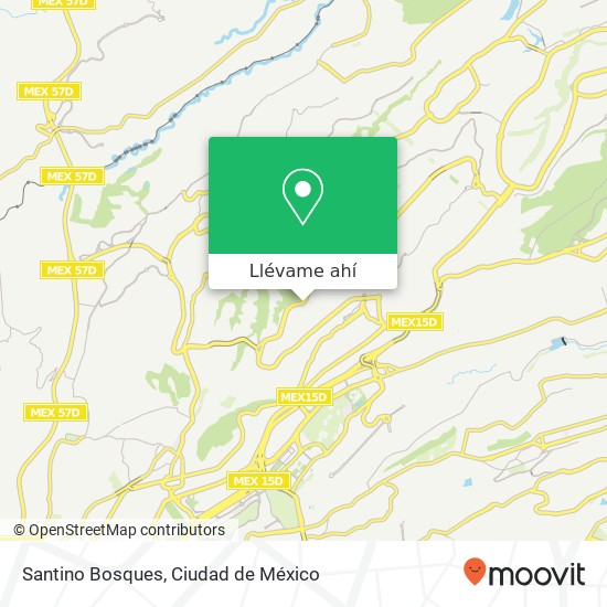 Mapa de Santino Bosques, Avenida Stim 1326 Bosques de Reforma 05129 Cuajimalpa de Morelos, Ciudad de México