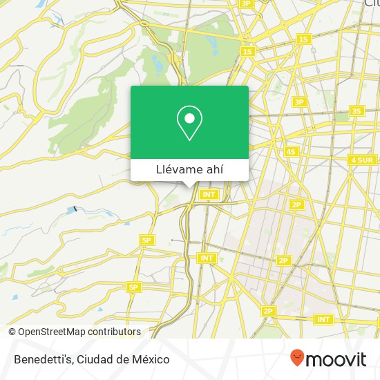Mapa de Benedetti's, Calle 16 San Pedro de los Pinos 01180 Álvaro Obregón, Distrito Federal
