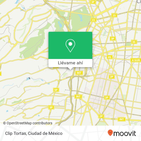 Mapa de Clip Tortas, Avenida Toltecas San Pedro de los Pinos 01180 Álvaro Obregón, Ciudad de México