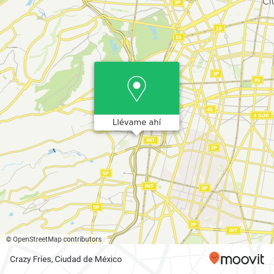 Mapa de Crazy Fries, Calle 16 San Pedro de los Pinos 01180 Álvaro Obregón, Distrito Federal