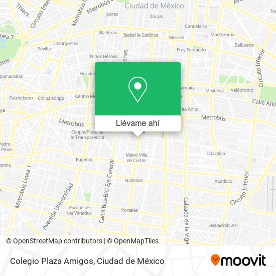 Mapa de Colegio Plaza Amigos