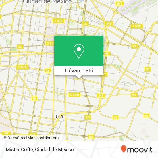 Mapa de Mister Coffé, Avenida Canal de Tezontle Los Picos de Iztacalco 1ra Secc 08770 Iztacalco, Distrito Federal