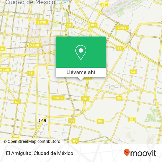 Mapa de El Amiguito, Oriente 116 Juventino Rosas 08700 Iztacalco, Distrito Federal