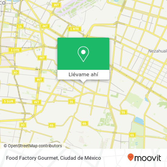 Mapa de Food Factory Gourmet, Avenida Javier Rojo Gómez 469 Agrícola Oriental 08500 Iztacalco, Distrito Federal