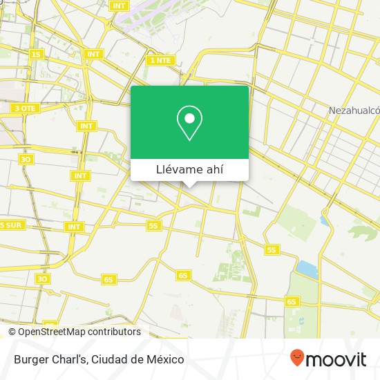 Mapa de Burger Charl's, Sur 24 Agrícola Oriental 08500 Iztacalco, Distrito Federal