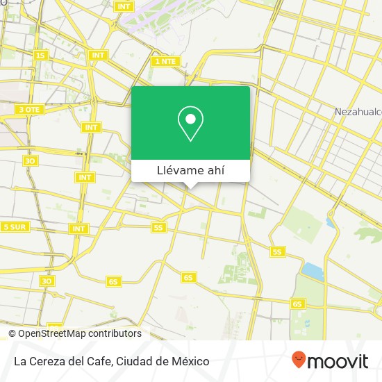 Mapa de La Cereza del Cafe, Sur 24 Agrícola Oriental 08500 Iztacalco, Distrito Federal