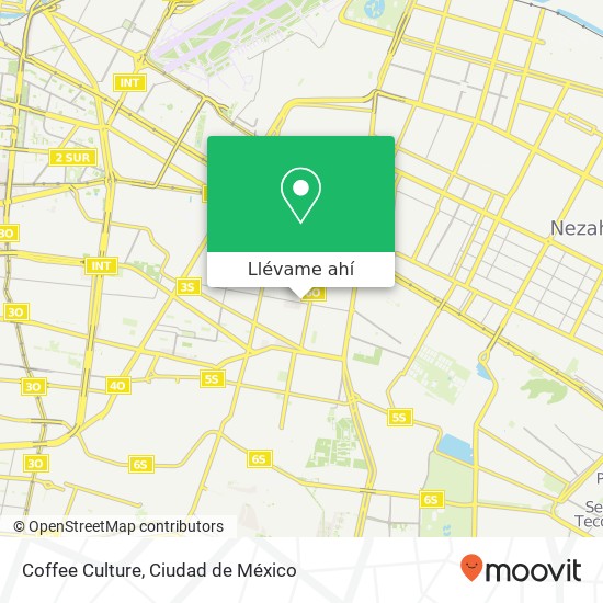 Mapa de Coffee Culture, Retorno 3 Sur 16 Agrícola Oriental 08500 Iztacalco, Distrito Federal