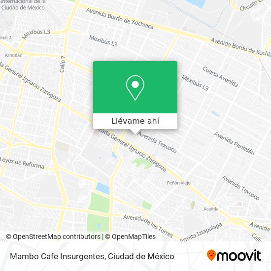 Mapa de Mambo Cafe Insurgentes