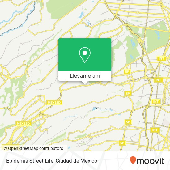 Mapa de Epidemia Street Life, Loma Bonita 22 3ra Secc del Bosque de Chapultepec 11100 Miguel Hidalgo, Ciudad de México