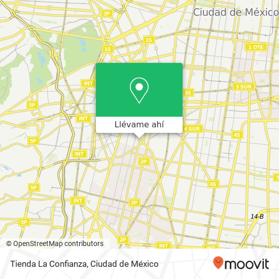 Mapa de Tienda La Confianza, Avenida Coyoacán Del Valle Norte 03103 Benito Juárez, Distrito Federal
