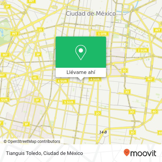 Mapa de Tianguis Toledo, Toledo Álamos 03400 Benito Juárez, Ciudad de México