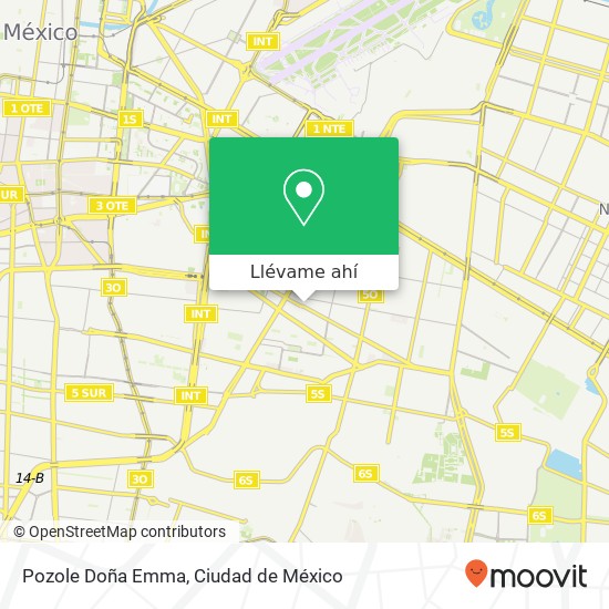Mapa de Pozole Doña Emma, Oriente 219 Agrícola Oriental 08500 Iztacalco, Distrito Federal