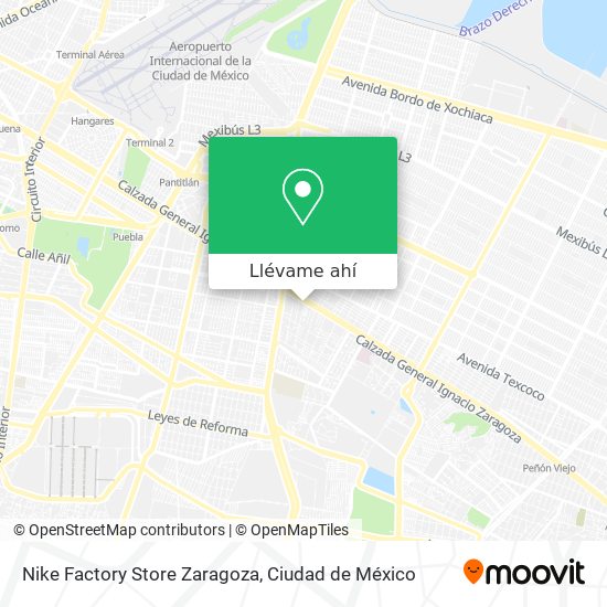 plantador referir Recurso Cómo llegar a Nike Factory Store Zaragoza en Venustiano Carranza en Autobús  o Metro?