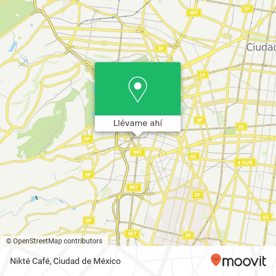 Mapa de Nikté Café, José Martí Tacubaya 11870 Miguel Hidalgo, Distrito Federal