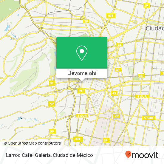 Mapa de Larroc Cafe- Galería